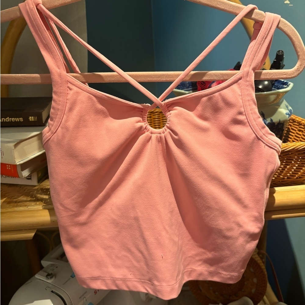 Athleta Cropped Tank with Key hole - Picture 2 of 4
